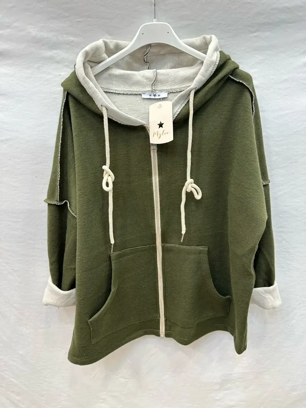 Mimi & Gogo - Wholesale Hoodie - Dames - Ritsvest Met Capuchon @7463_GiZipEpais5