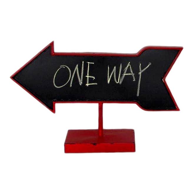 Wilco Home - Venta al por mayor Pizarra - Arrow - Pizarra para mesa, color rojo