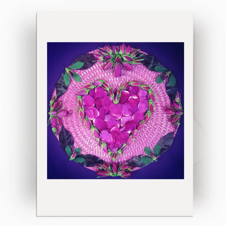 Nature / Flower Mandala Card :: Speak from the Heart for wholesale by Nature Mandala Art