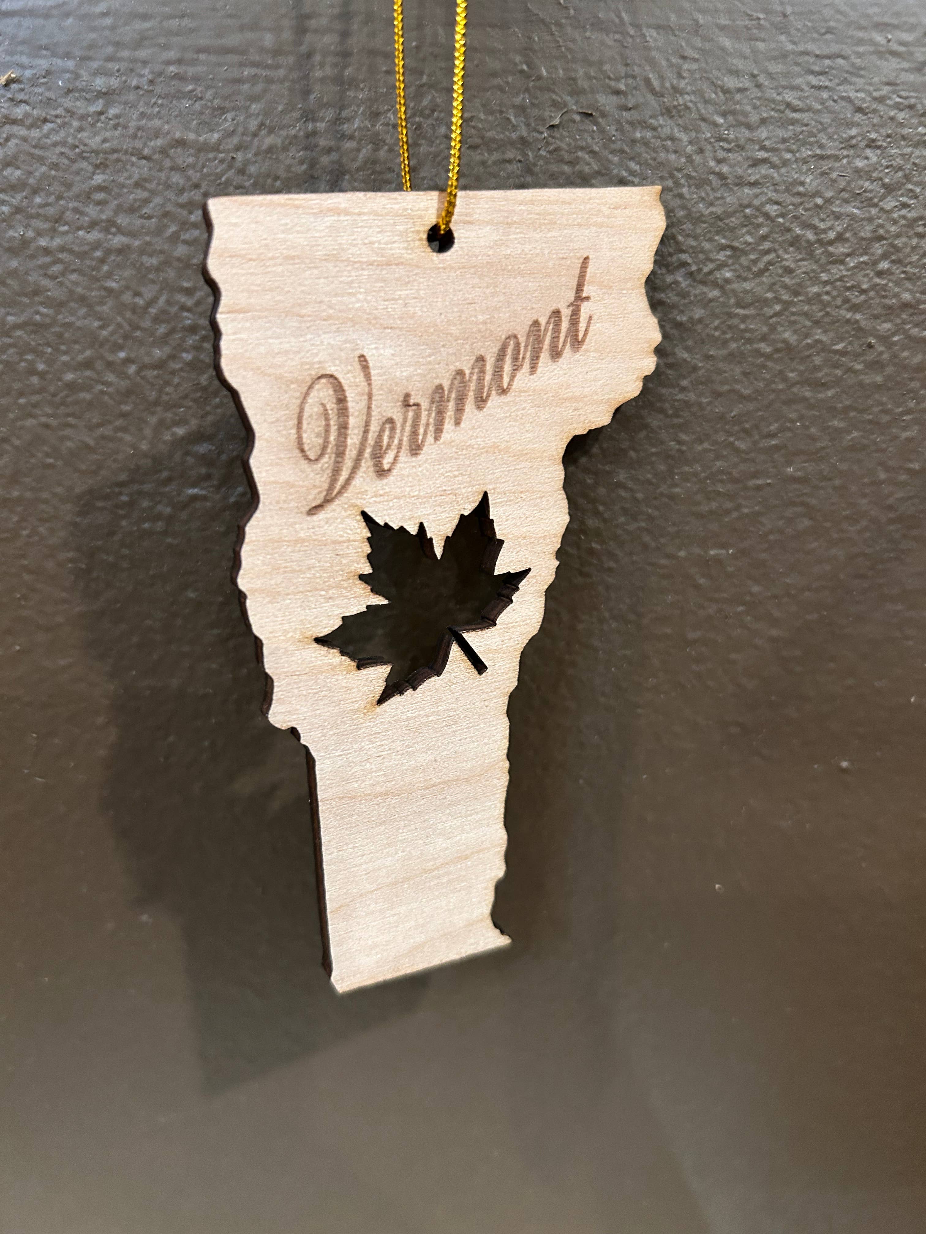 Better Wheel Workshop - Wholesale Dangle Earrings - Vermont Maple Ornament1