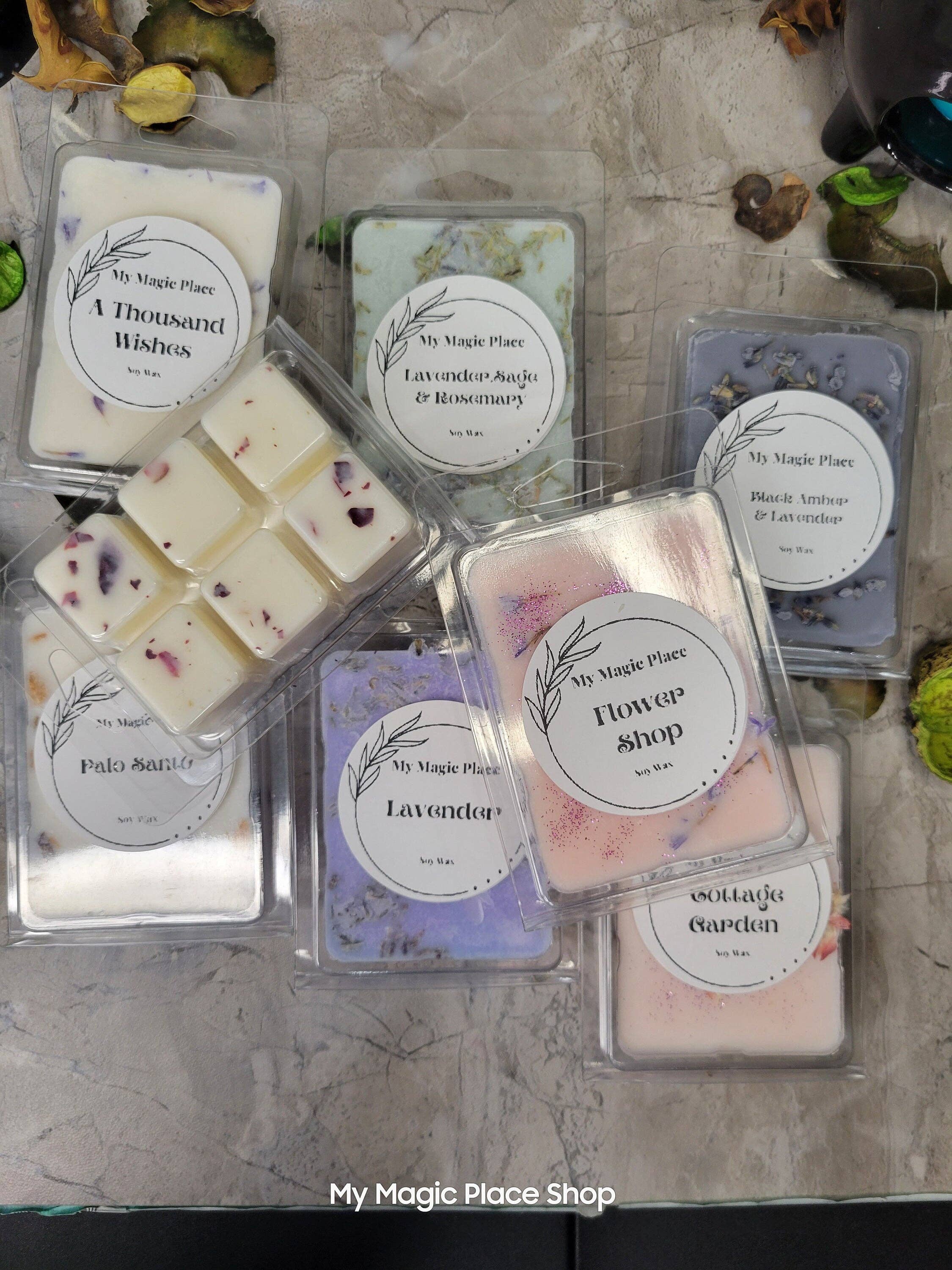 My Magic Place Shop - Wholesale Wax Melt - Natural Soy wax melts, soy wax with flowers handmade, Spring5