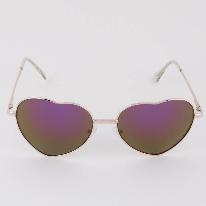 Multicolor Polarized Heart Sunglasses for wholesale on Faire