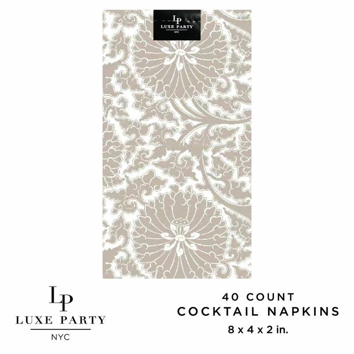 Linnen Toile Papieren Diner Servetten | 40 Servetten voor wholesale door Luxe Party