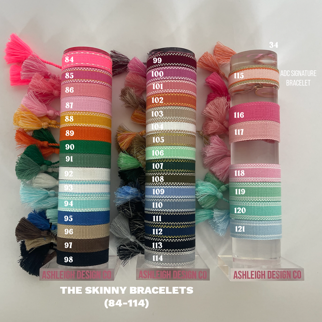 AshleighDesignCo - Vente Bracelet tissé/tressé - Bracelet brodé PERSONNALISÉ 5