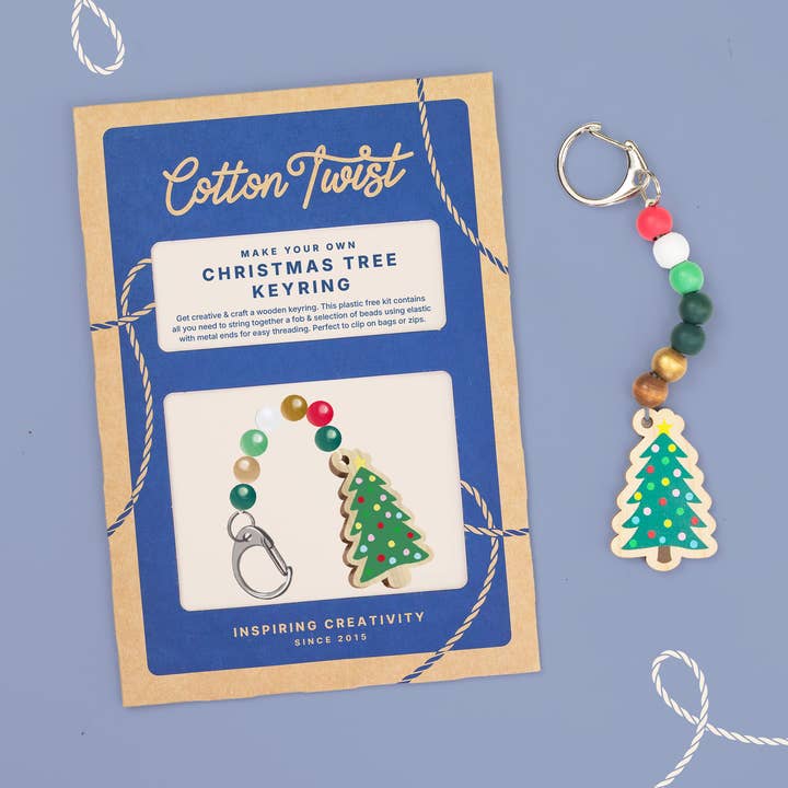 Make Your Own Christmas Tree Keyring for wholesale by Cotton Twist (USA DUTIES PAID)