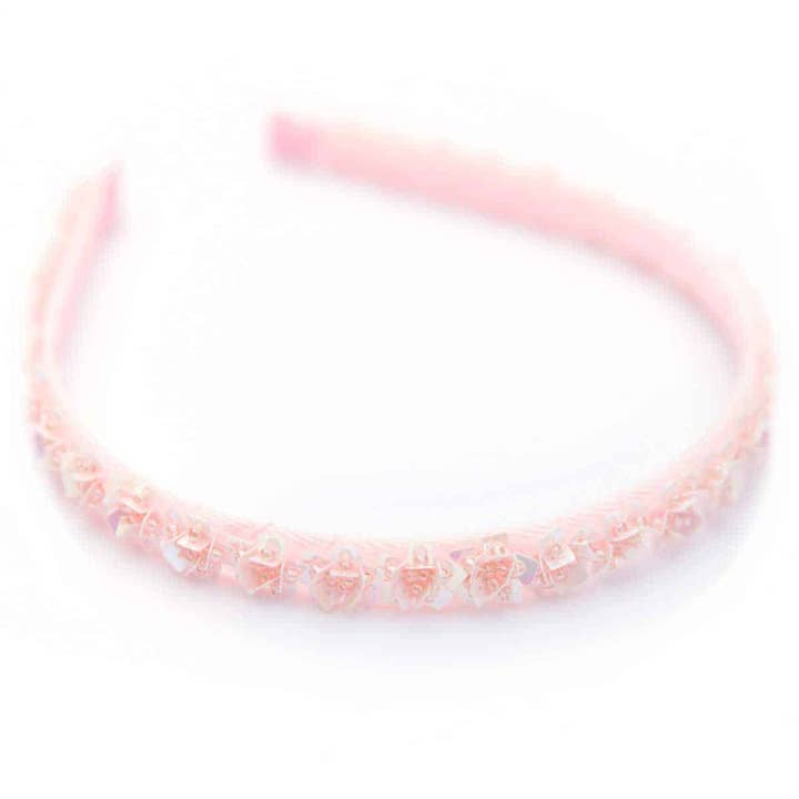 Sequin and Beads Galore Narrow Headband for wholesale by Bows Etc.