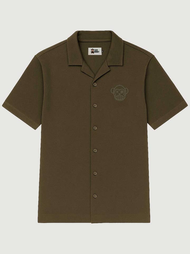 Unisex Shirt Pure Crazy B Crazy Monky Khaki Modern and Comfortable for wholesale on Faire