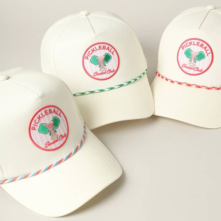 Fashion City - Wholesale Trucker Hat - Unisex - Pickleball Social Club Embroidery Trucker Hat