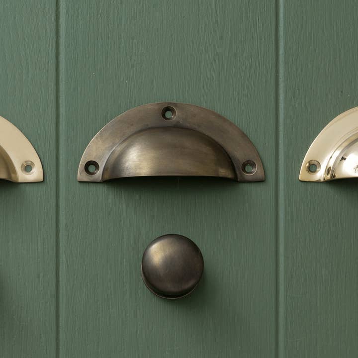 Brass bee - Wholesale Knob/Pull - Solid Brass Victorian Kitchen Cabinet Knobs and Round Cup Pulls
