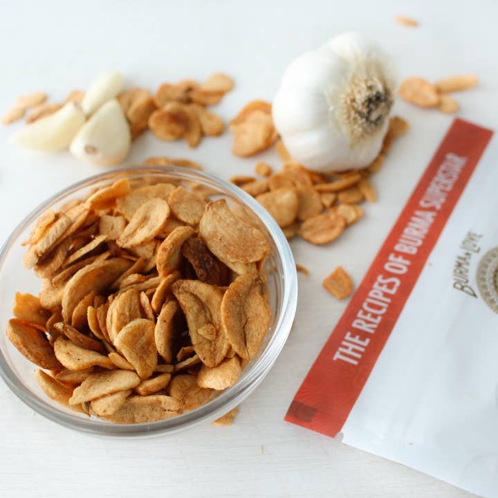 Burma Love Foods Company - Wholesale Chips - Golden Crispy Garlic Chips