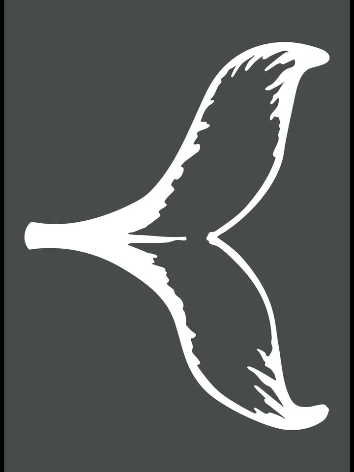 Charcoal Whale Tail Gym Towel invisible zip - Lux Microfibre for wholesale by Will and Wind - Beach Towels & Accessories