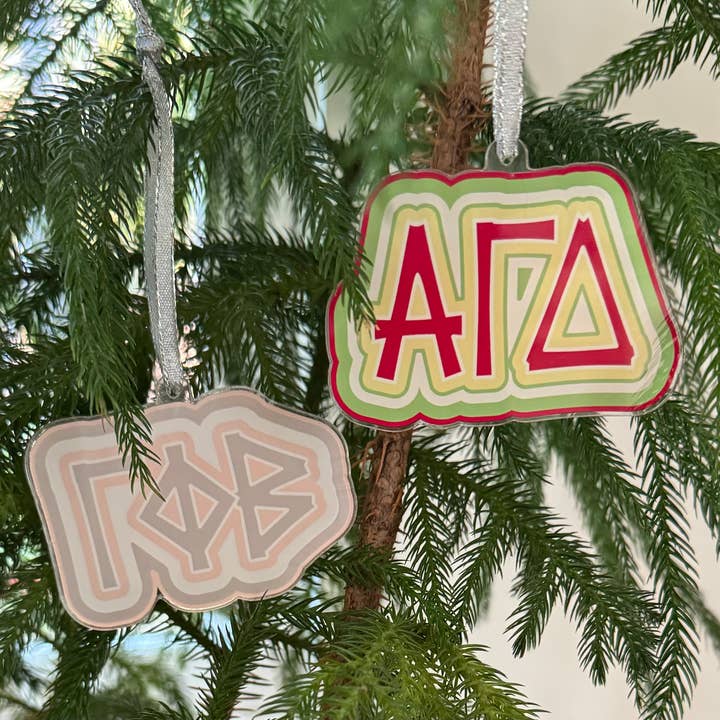 Buttongirl99 - Wholesale Ornament - Sorority Acrylic Christmas Ornament - 19 Options11
