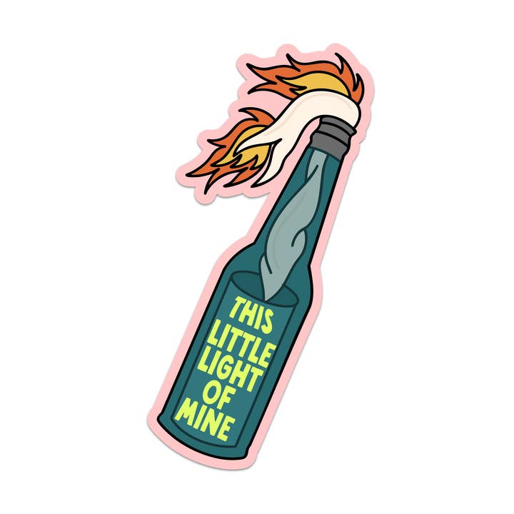 Denne lille lys af mine vinyl klistermærke for engroshandel hos Mouthy Broad