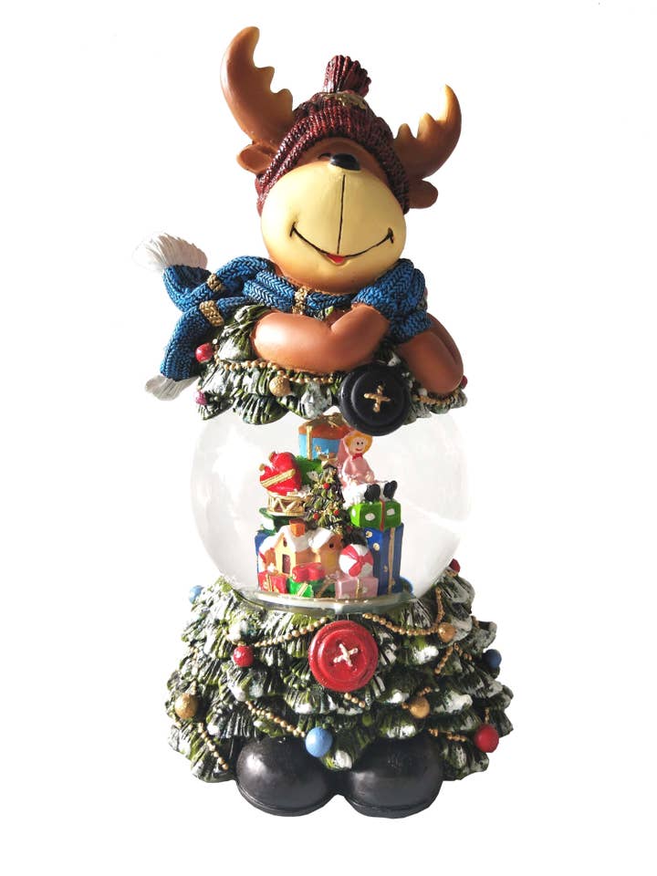 Boîte à musique orignal avec boule à neige de 100 mm pour la vente par Musicbox world