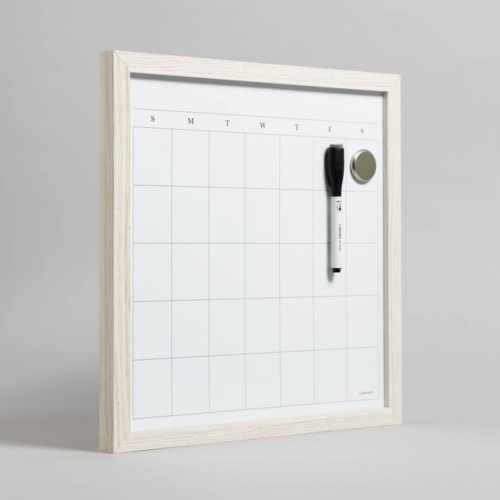 U Brands - Wholesale Whiteboard/Dry-Erase Board - U Brands Rustic Wood Dry Erase Calendar, 14" x 14"