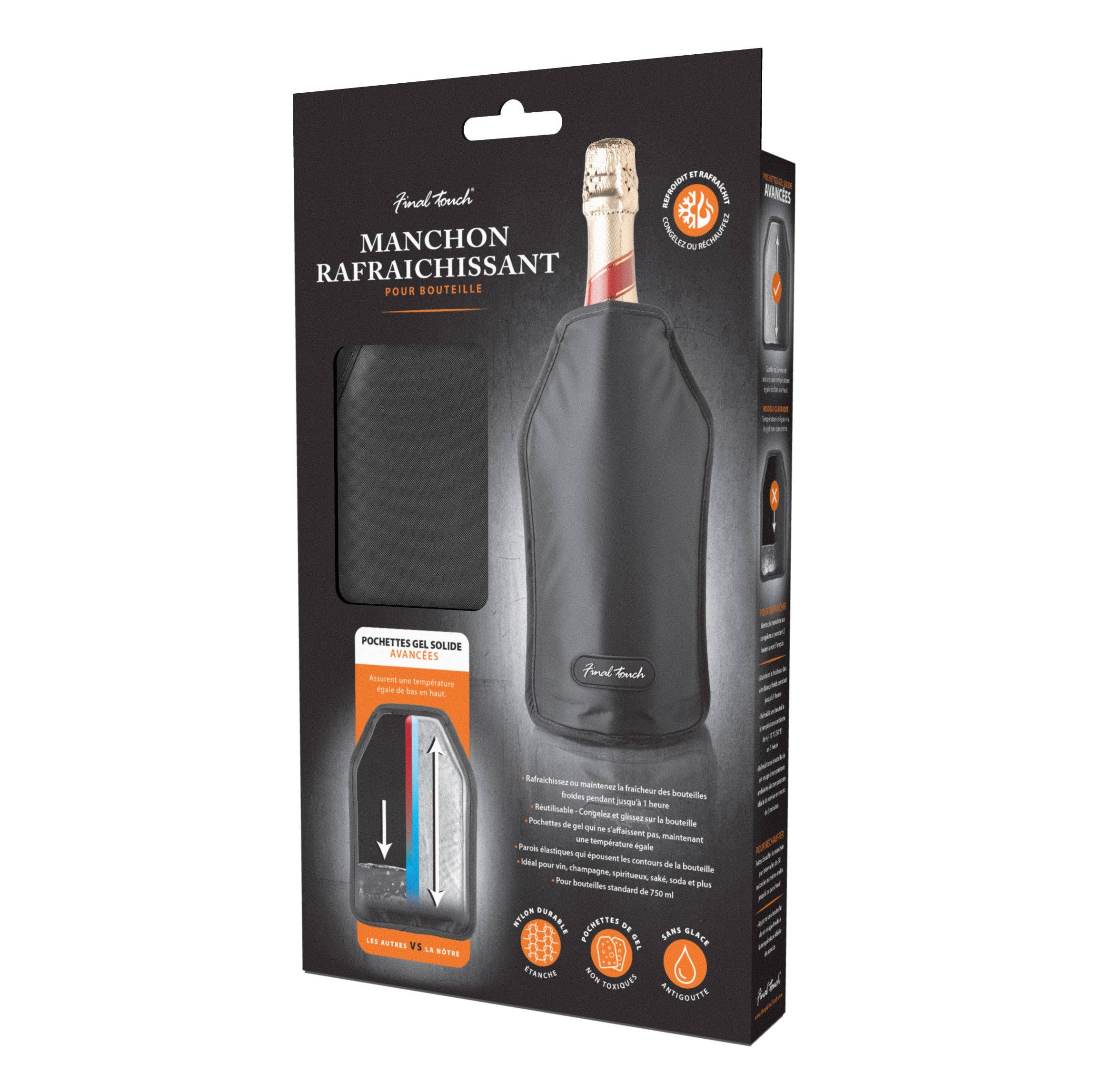 Final Touch - Wholesale Wine Tote - Final Touch Wine Bottle Cooler Sleeve36