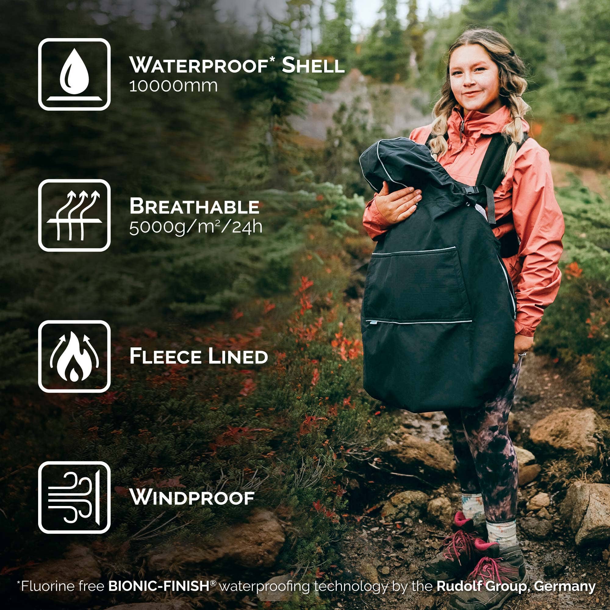 Jan & Jul - Wholesale Car Seat Cover - Kids & Baby - Soft Brown | Cozy-Dry Baby Carrier Cover4