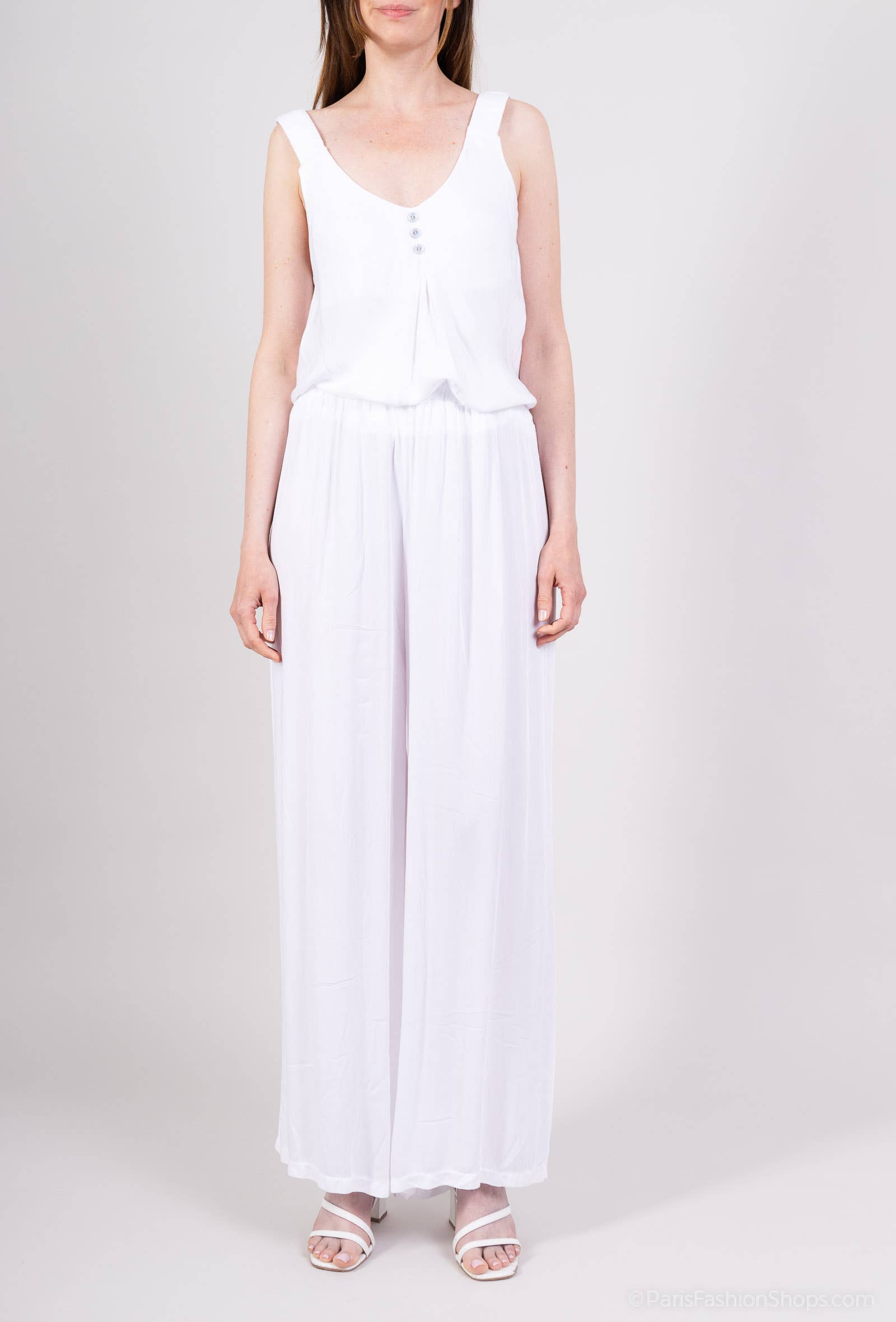 L'Emotion – wholesale Pants – Women's – Wide Fluid Pants with Elastic Waist 100% Viscose1