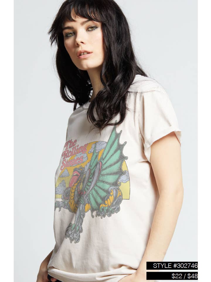 Sand 302746 - 730 Rolling Stones Dragon SS Tee for wholesale on Faire