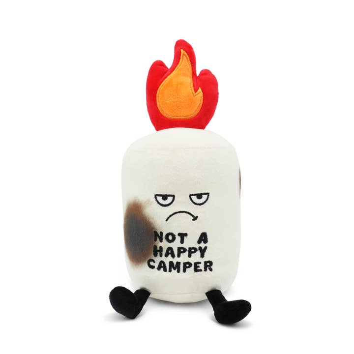 "“Not a Happy Camper” Marshmallow Plush for wholesale by Punchkins