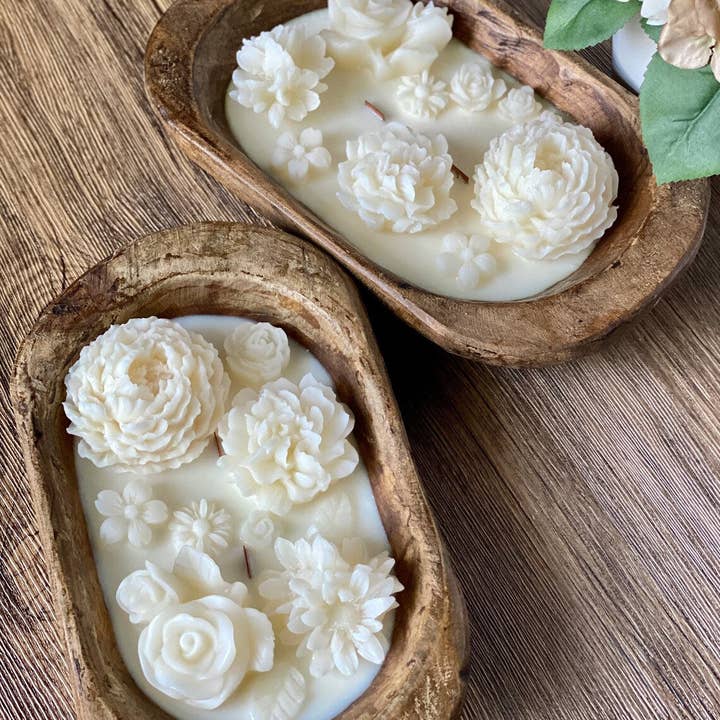 Crazy About Candles - Wholesale Jar/Filled Candle - Botanical Garden • Scented Dough Bowl Candle