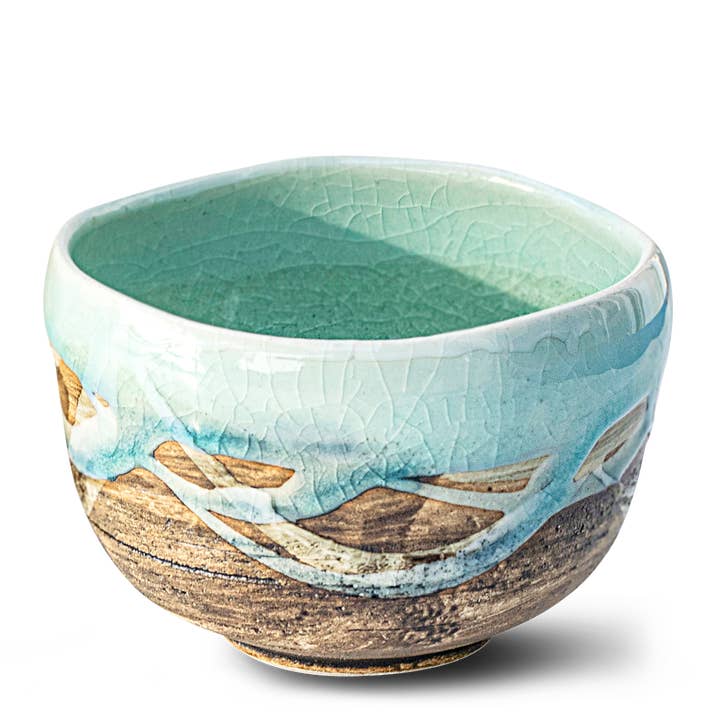 Aprikalife - Wholesale Tea Set - Japanese Matcha Tea Bowl Blue & Brown Glaze, Bamboo Matcha Whisk, Whisk Holder and Organic Japanese Matcha Set5