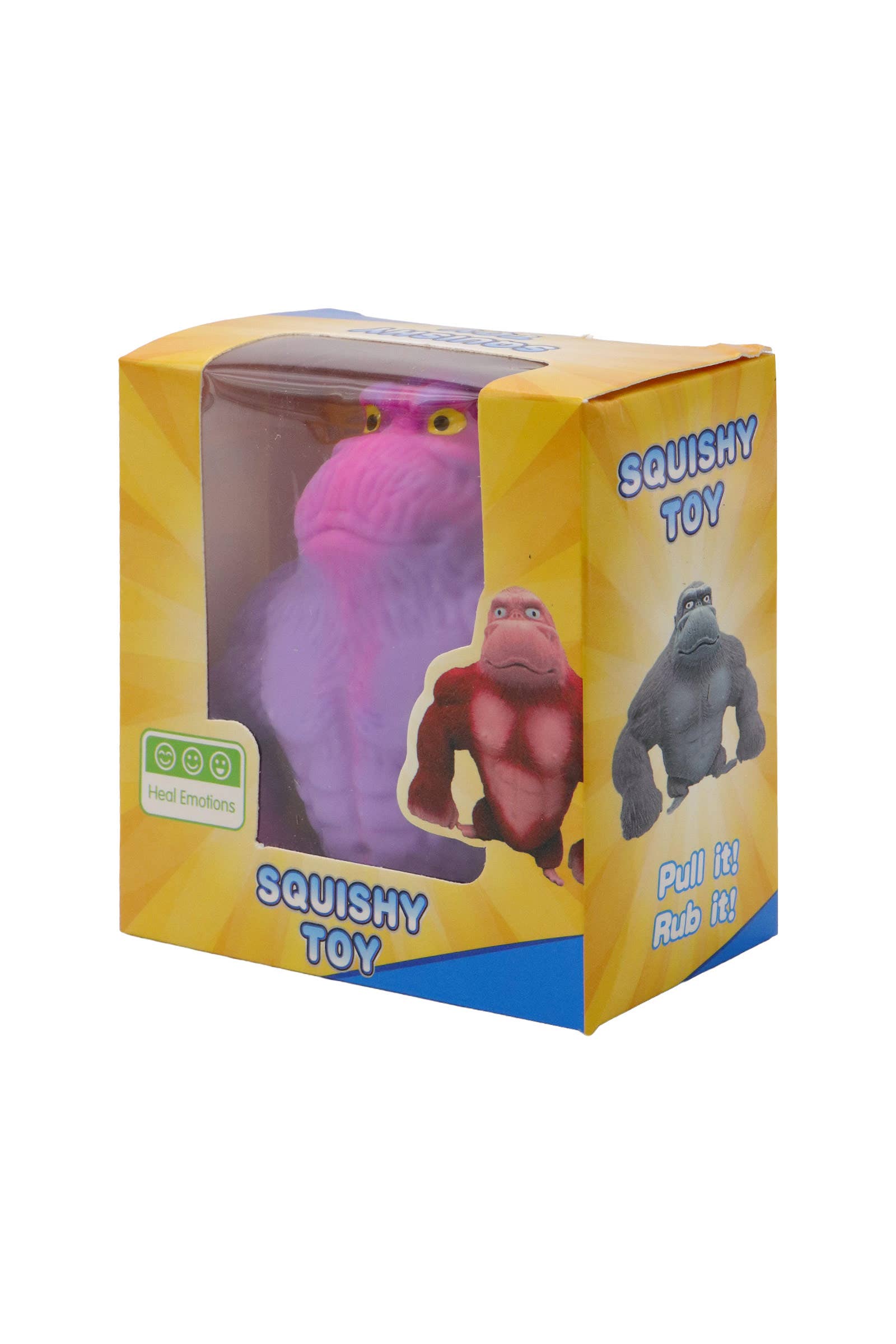 ASSORTI Tie-dye gorilla zandgevulde squishy - 8 stuks voor groothandel op Faire3