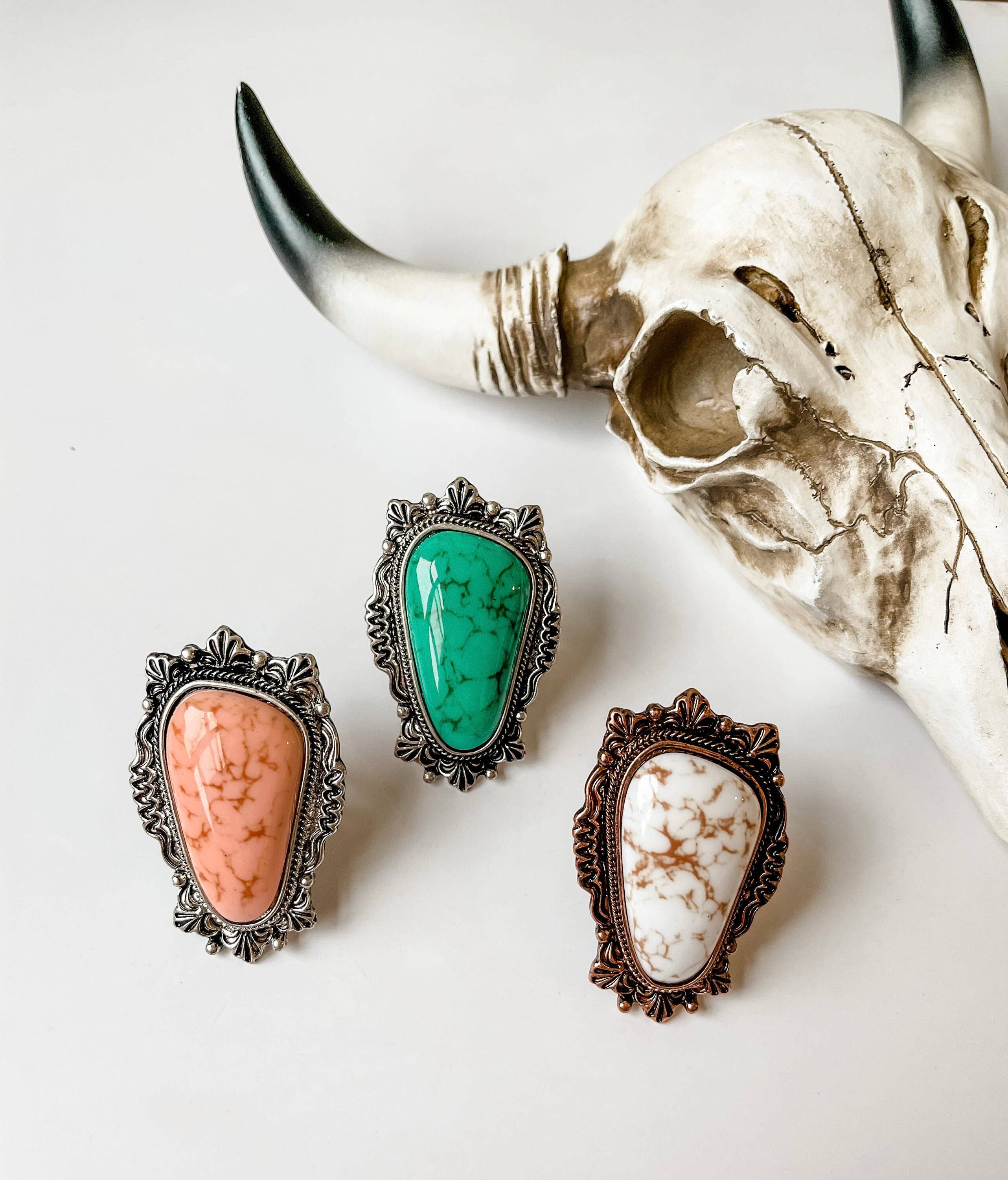 Boho Ranch Shop – wholesale Cocktail/statement ring – Oversized Western Navajo Statement Ring4