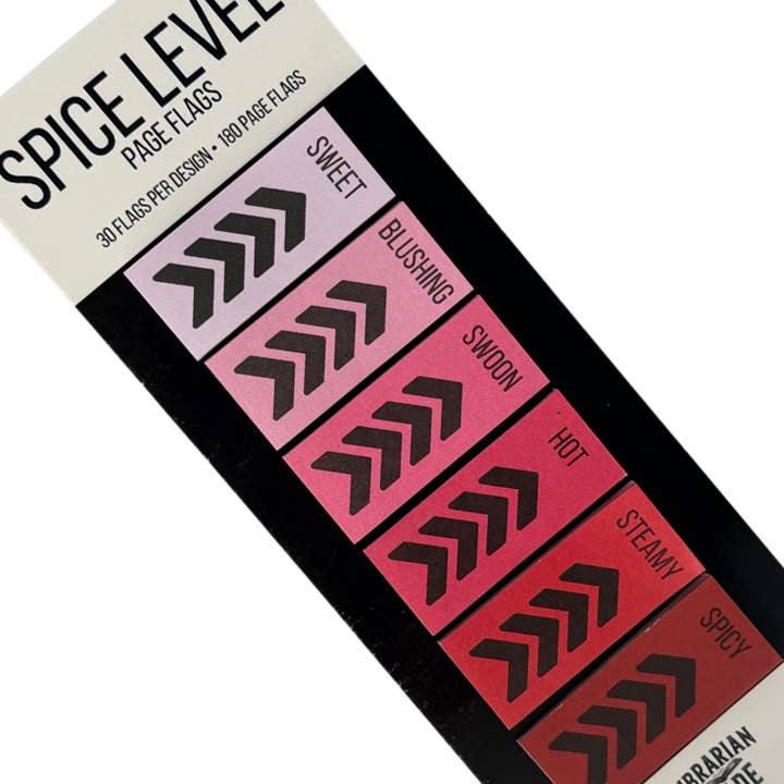 Page Flags- Spice Level Romance for wholesale by The Librarian’s Candle Co