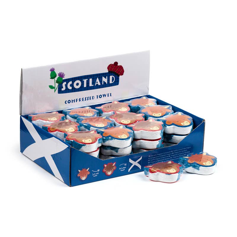 Puckator Ltd – wholesale Sports towel – Scotland Souvenir Compressed Travel Towel0