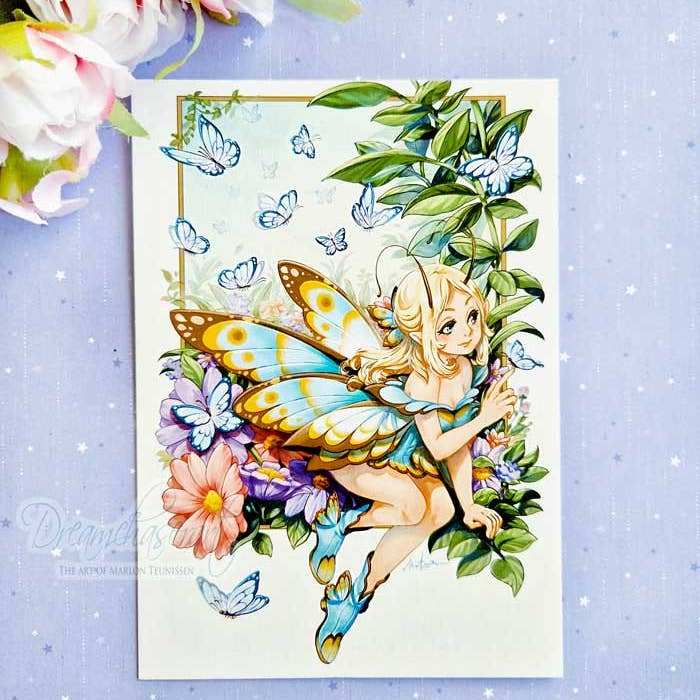 Dreamchaserart - Wholesale Postcard - Butterfly princess postcard1