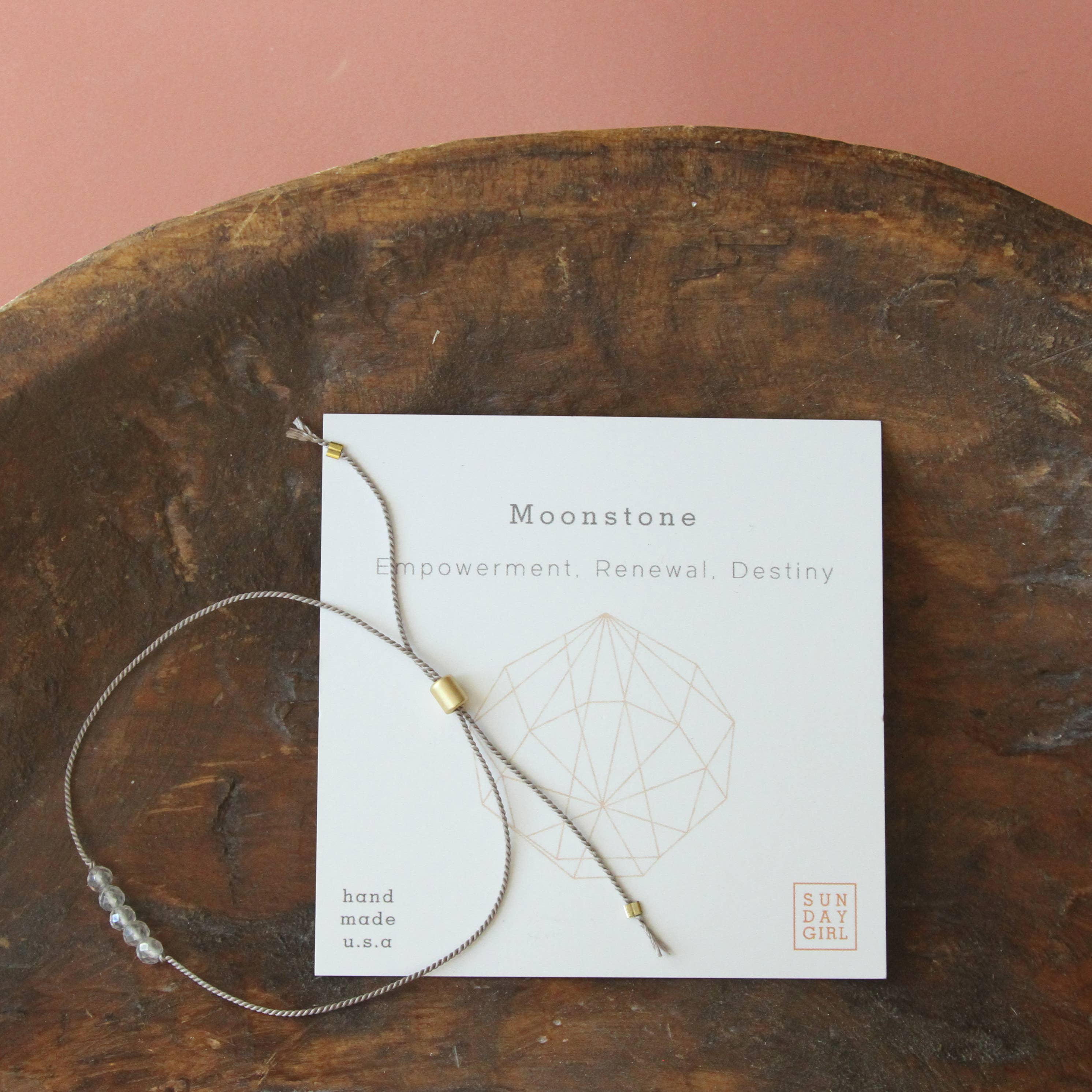 Sunday Girl by Amy DiLamarra – Pulseira de missangas por atacado – CGB-MON | Pulseira Cura de Cristal e Pedras em Navios Moonstone 3