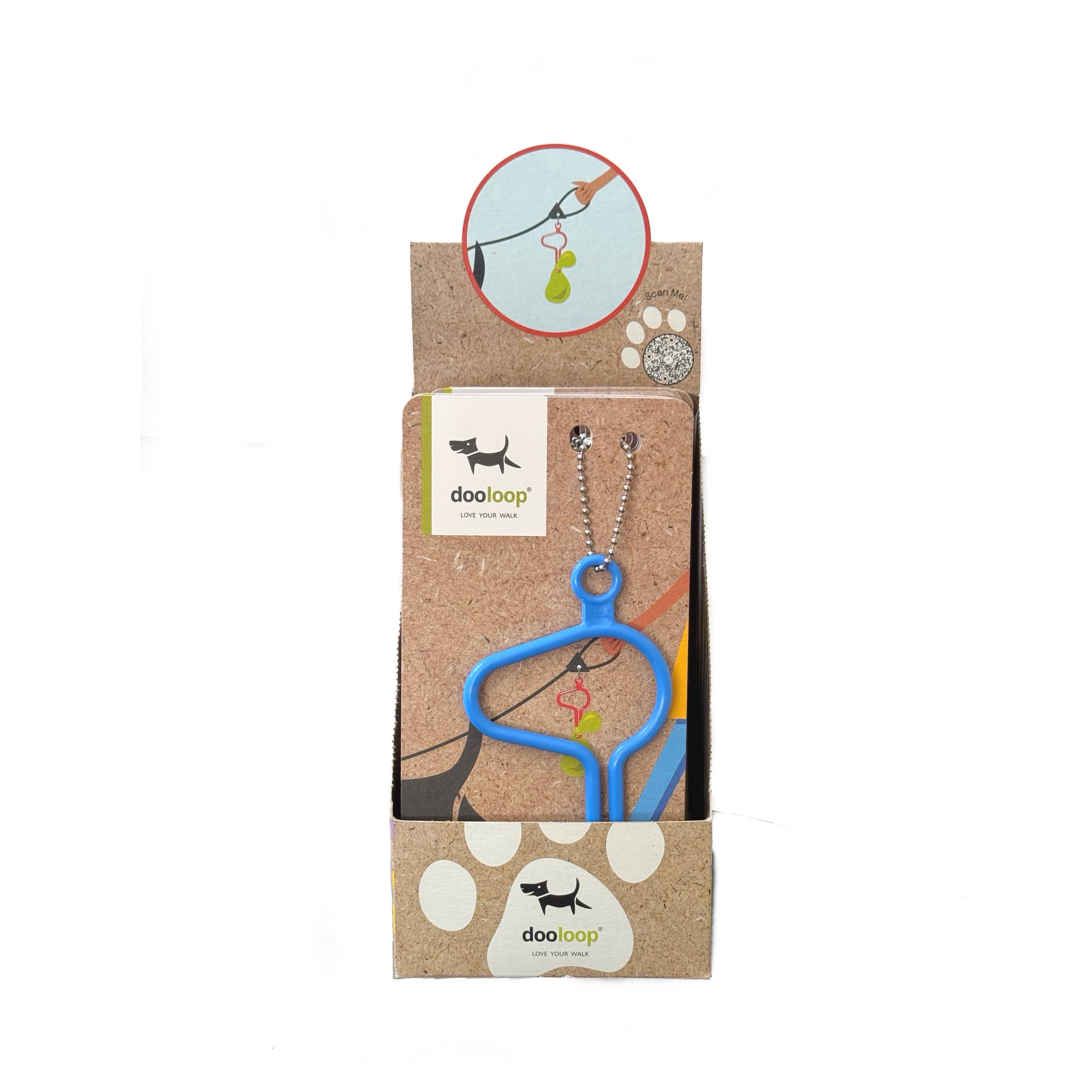 The dooloop by Houndswag LLC - Wholesale Pet Poop Bag Dispenser - New Blue Dooloop POP Box1
