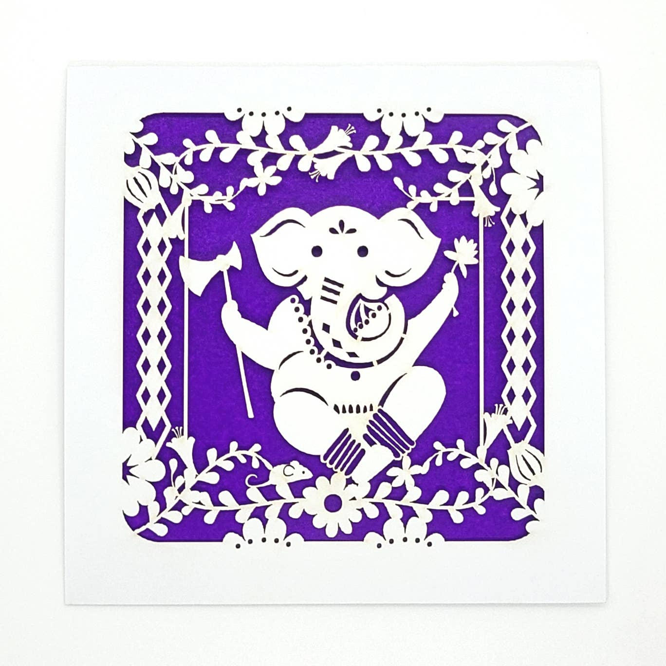 two hermanas - Wholesale Everyday Greeting Card - Ganesh - mover of obstacles laser cut cards5