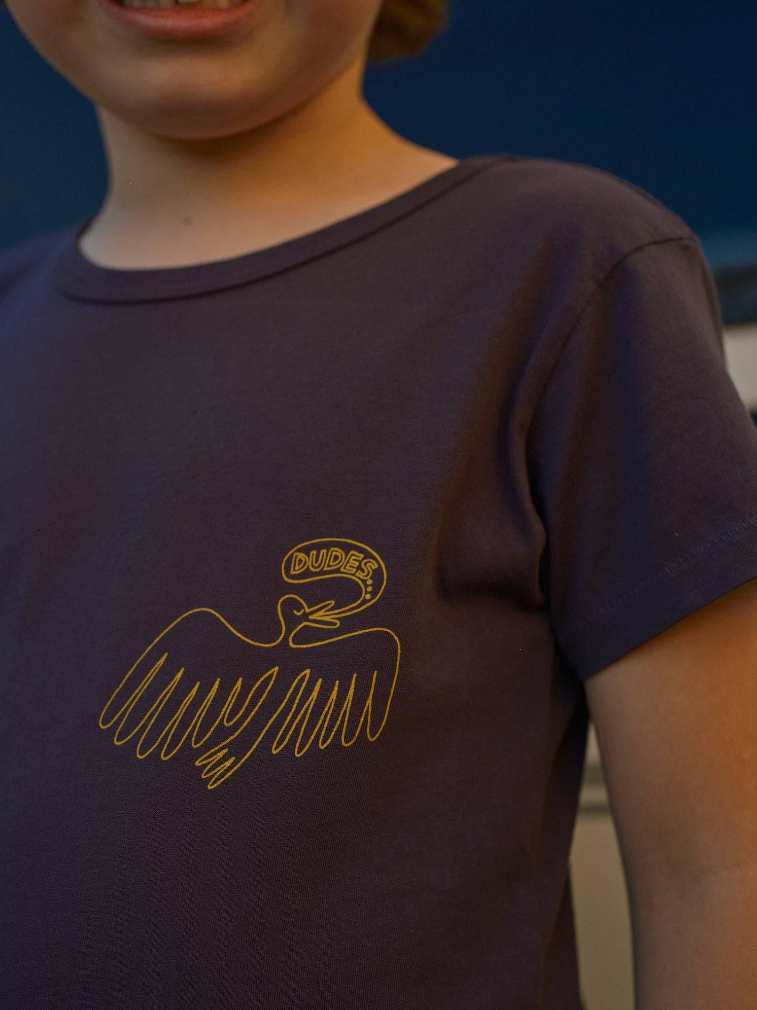 Black Indigo Kids Dude Yes Tee for wholesale on Faire0