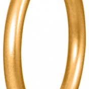 bague d'insertion à l'intérieur de profil rond doré mat pour la vente par Style Republic - Carsten Maletz