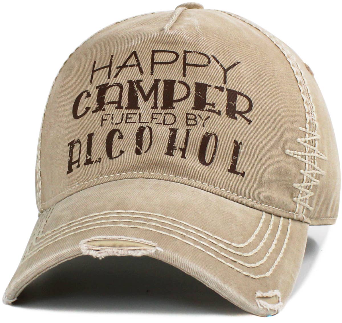 KBETHOS - Wholesale Baseball Cap - Unisex - Happy Camper Fueled By Alcohol Vintage Ballcap5
