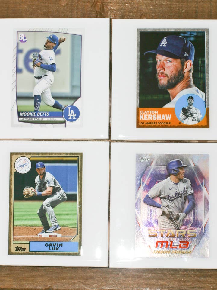 Los Angeles Dodgers NOW Coasters - Ceramic Tile from Cards for wholesale by Jake and Dean Uncommon Coasters