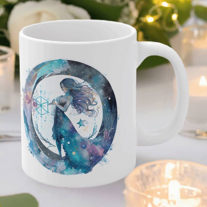 Aquarius Zodiac Sign Coffee Mug - Astrology-Themed Ceramic Cup for Birthdays & Gifts and other Purchase wholesale libra. Free returns & net 60 terms on Faire trending on Faire.