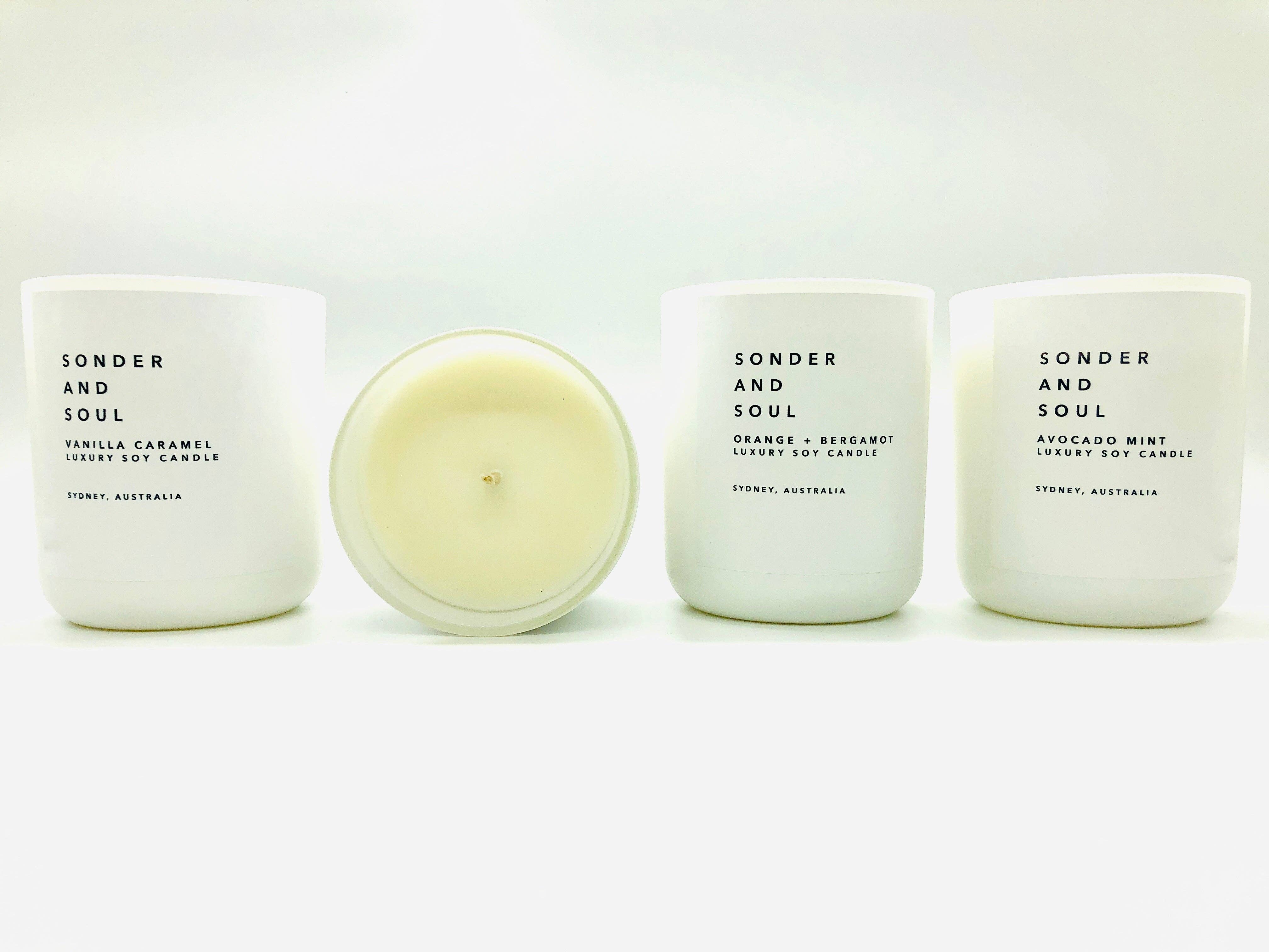 Sonder and Soul - Vendita all'ingrosso Candela in vasetto - Candela di soia alla citronella di cocco1