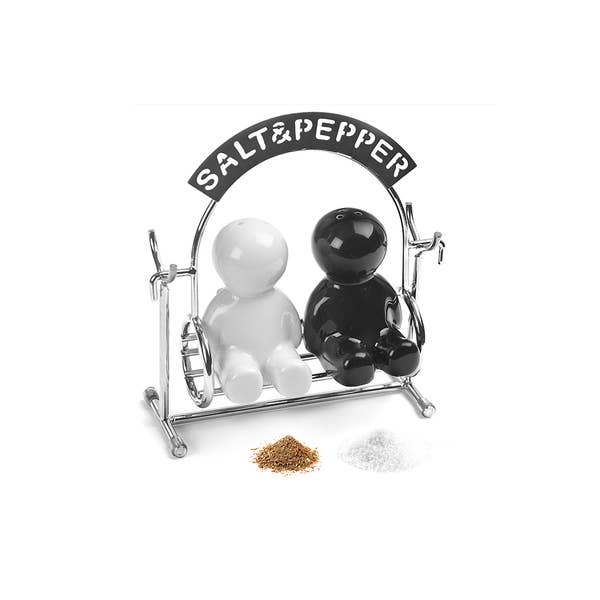 Balvi - Wholesale Salt & Pepper Shaker Set - Salt & Pepper Set, Salt & Pepper, Metal/Ceramic