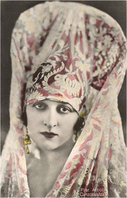 Found Image Press - Wholesale Sticker - Sticker KU-17 Songstress Pilar Acosta in Headdress0
