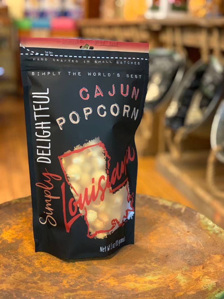 Cajun Popcorn for wholesale by Simply Delightful