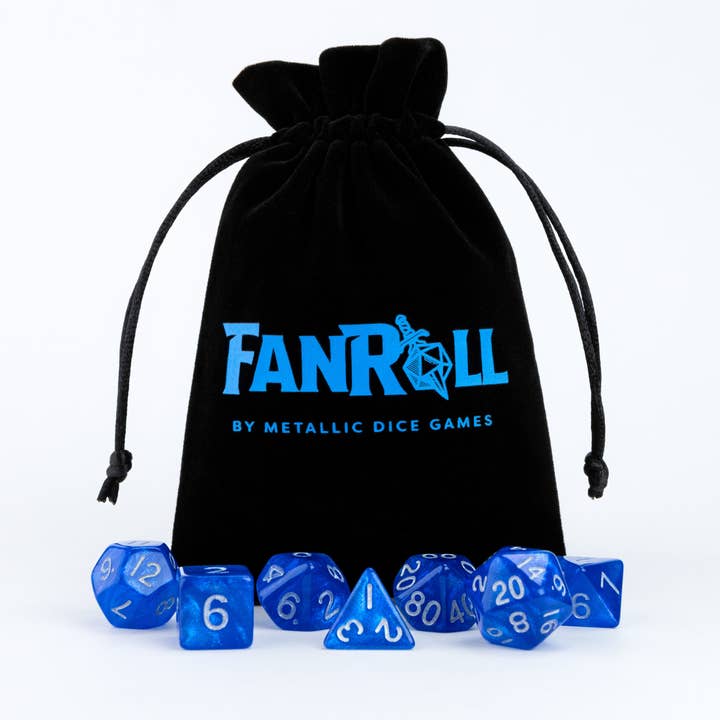 FanRoll by Metallic Dice Games - Wholesale Drawstring bag – Unisex - 4" x 6" Velvet Dice Draw-bag (5 Colors)3