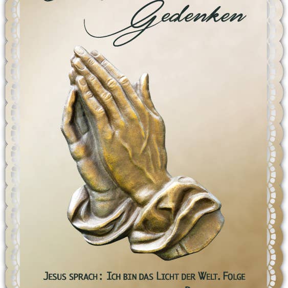 Gespänsterwald – wholesale Sympatikort – Memorial Card ”I tyst minne”