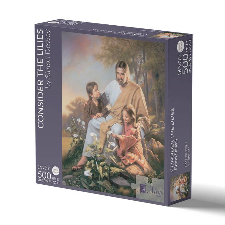 Considera el rompecabezas Lilies 16x20 de 500 piezas para venta al por mayor de Cornerstone Art