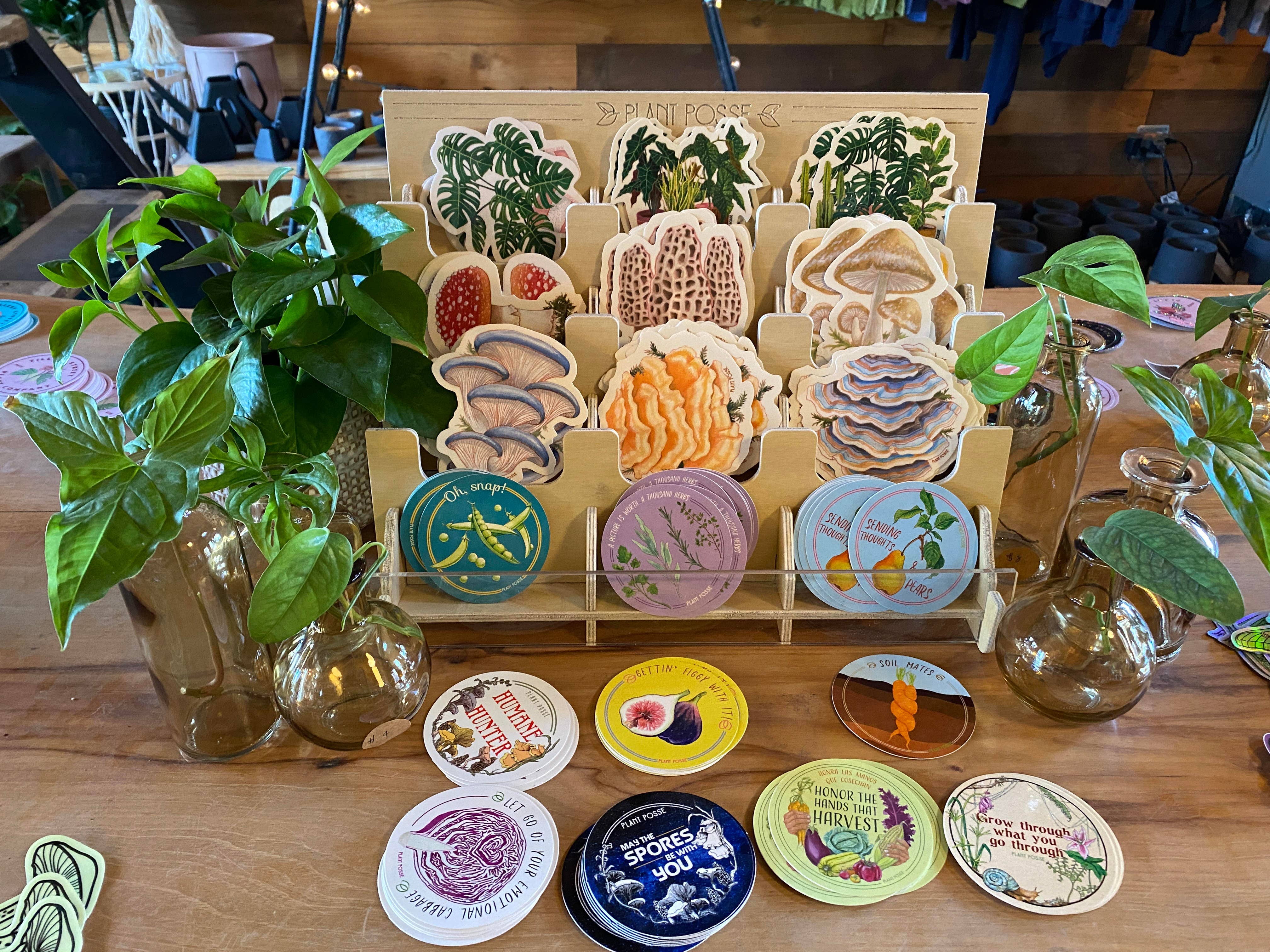 Plant Posse – wholesale Retailer display – Paper & novelty – Sticker Display19
