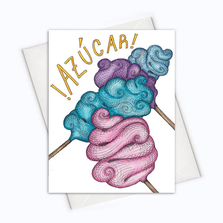 SPANSKA KORT | Azúcar Celebration Spanska gratulationskort för wholesale av About A Cloud Stationery & Gifts
