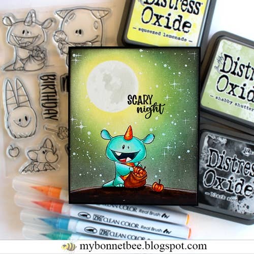 Impronte D'Autore - Wholesale Decoratieve stempel - Monster Party doorzichtige polymeerstempels8