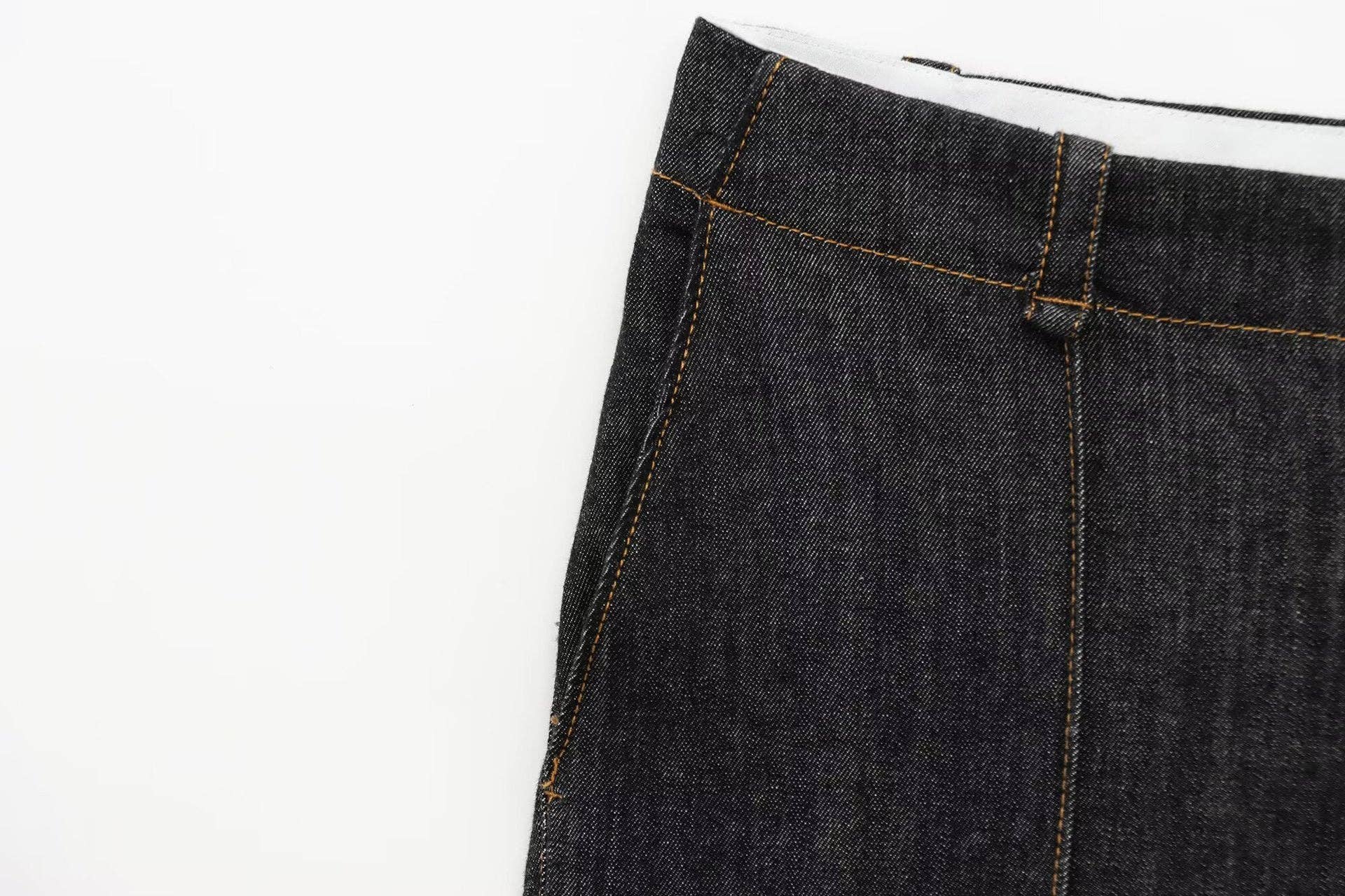 Marayn - Wholesale Top & Pant Set (NOT Loungewear) - Women's - Spring Denim Set Chic Womens Long Sleeve Outfit16